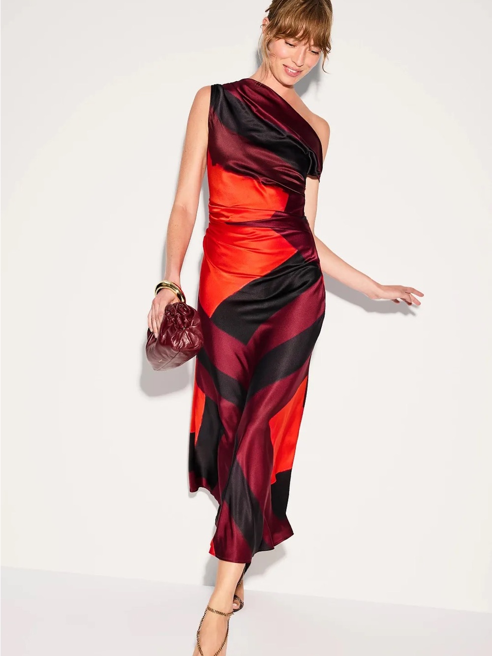 STAUD Phare Silk Dress